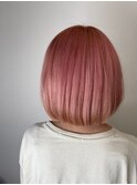 エアリーロング/切りっぱなしボブ/ピンクブラウン/美髪[柏駅]