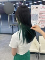 ブラウン(Brown)&nbsp;グリーンインナーカラー