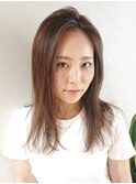 ナチュラルストレート/大人かっこいい/酸性ストレート