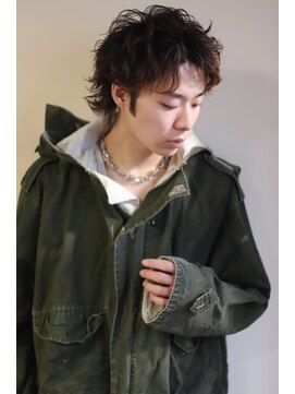 ブークル(boucle) 毛流れパーマ強め スパイキーショート