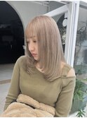 ブリーチオンカラー×ミルクティー