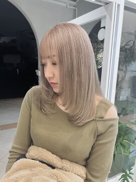 ニコラ(NICOLA) ブリーチオンカラー×ミルクティー