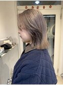 プラチナブロンド　ブリーチカラー