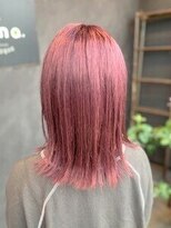 ナナ バイ ピケ(nana by pique)&nbsp;ブリーチオンカラー×ピンクバイオレット|ハイトーンカラー/20代