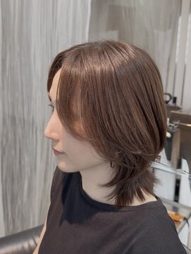 クローバー(CLOVER) ウルフボブ×ベージュカラー