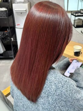 ニーム クルール 国分寺北口店(NEEM Couleur) 髪質改善カラー・ピンクブラウン・チェリーピンク・ストレート