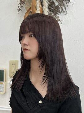 ヌク(Nuku.) lavender brown × layer cut