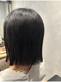 切りっぱなしボブ