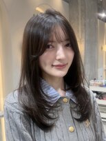 シーシンジュク 新宿南口(Sea shinjuku)&nbsp;オリーブグレー×小顔[ココアベージュ/黒髪/くらげヘアー]