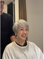 ヘアーサロンテン モトアザブ(hair salon Ten motoazabu)&nbsp;着物ヘア/大人ガーリー/ダークアッシュ/似合わせカット/麻布十番