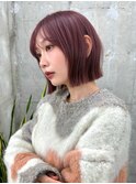 ボブ　ボブカット　髪質改善　暖色カラー　ダブルカラー 
