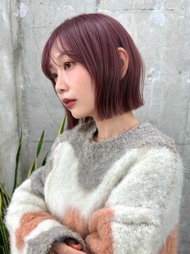 ガーデン 渋谷(GARDEN) ボブ　ボブカット　髪質改善　暖色カラー　ダブルカラー