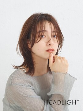 アーサス ヘアー デザイン 新潟早通店(Ursus hair Design) #外ハネミディアム#小顔似合わせレイヤーウルフ#ダークアッシュ