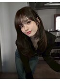 アッシュベージュ×ミディアムレイヤー