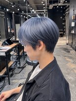 エノア 東京(ENORE) メンズ|ミディアム|ブルーシルバー|ハイトーンカラー