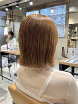 ラボヌールヘアーパルフェ 大宮西口店(La Bonheur hair parfait)&nbsp;切りっぱなしbob/ハニーベージュ/透明感カラー