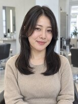 モト 船橋(moto)&nbsp;まとまり重視暗髪ミディアム