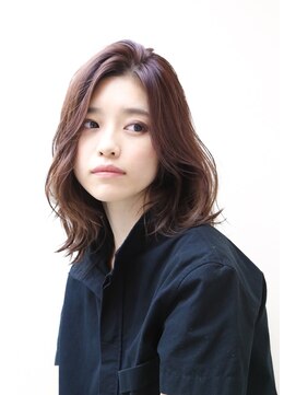 バショ(ba sho) 秋を感じるミディアムレイヤー　顔回りレイヤー