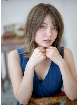 ウイングスガーデン 鶴川(WINGS garden) 外国人風カラーと外ハネミディアムスタイル♪