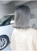 【Mar】グレージュのグラデーションカラーに外ハネボブ♪