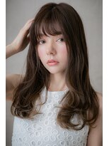 モッズヘア 越谷(mod's hair)&nbsp;アッシュブラウンx毛先パーマの小顔ロングZ越谷10代20代30代