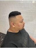 かき上げヘアショートレイアーくせ毛風パーマコンマヘア67