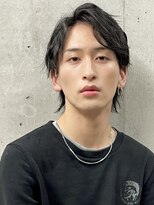 フイ 代々木(Hui) メンズ/アップバング/ツーブロックマッシュ/束感ショート/波巻き