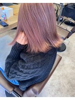 デバイス 東川口(DEVICE)&nbsp;切りっぱなし外ハネボブ　ミルクティーピンク