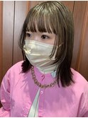 顔周りデザインカット