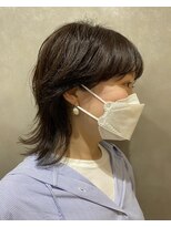 ロウ 町田(ROW)&nbsp;マッシュウフル/ミニウルフ/くすみブルー/マッシュ/大人かわいい