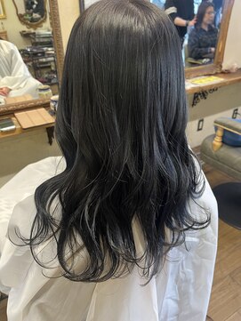 ベレッタ 枚方店(veretta.) ブルーグレージュ 山本綾香/ブルージュ/透明感カラー/抜け感