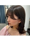 サイドバング【小顔レイヤーロング前髪パーマ縮毛矯正】