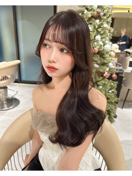 ロンドメリア 天神大名店(Lond Melia) 小顔に見せるヘア/ワンレン/ボブウルフ/ネビージュ/黒髪カタログ