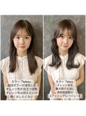 10代20代30代似合わせカットメルティカラーフェミニンロング
