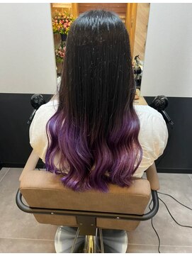 テーラヘアー 公津の杜店(TELA HAIR) グラデーションカラー×紫