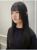 姫カット／黒髪／銀座