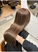 ブリーチなしダブルカラーシアベージュフェイスレイヤー