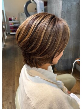 アビーヘア 市川店(abie hair) 【市川】ハイライト／白髪ぼかしハイライト