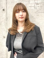 ロンド レグリーズ 立川(Lond leglise)&nbsp;姫カットレイヤー/くすみベージュ/韓国風巻き/顔周り/前髪/立川