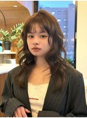 オリーブグレー/韓国風巻き/レイヤーカット/髪質改善/縮毛矯正