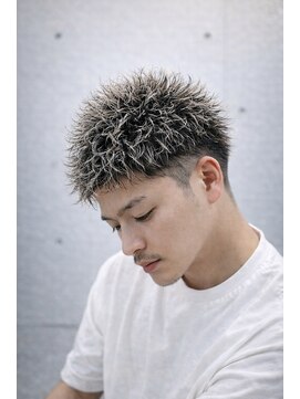 メンズ ラピス(Men's Lapis) ツイスパ×ホワイトメッシュ