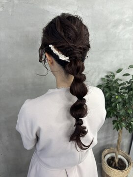 カレント 蕨(THE CURRENT) 編み下ろし　ヘアセット