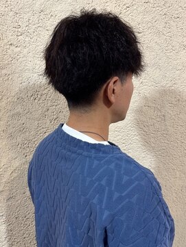 プリモ ココ 鍋島店(Primo coco.) 刈り上げ ツーブロック メンズカット ニュアンスパーマ 20代