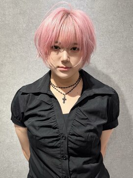 ノブレス(NOBLESSE) ペールピンク×レイヤーショート