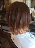 外ハネ×グラデーション