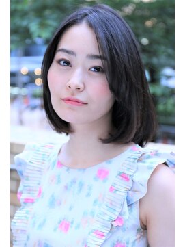 コマ(coma) 【coma中野】ストレートパーマで作る黒髪レディボブ.