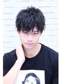 ツーブロックウェーブショート