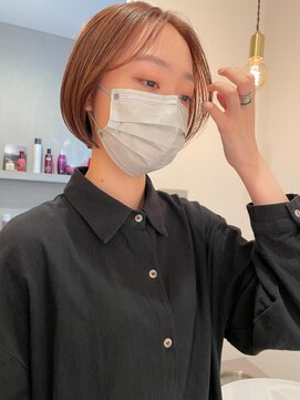 ヨーク(YOKE) 【YOKE】ショートボブ/コーラルグレージュ