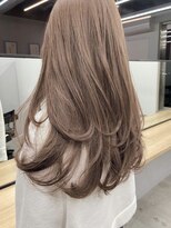 フォンズ(FONS)&nbsp;小顔見せ韓国ヘア くびれヘア ツヤカラー 顔まわりカット 艶