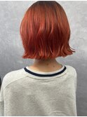 切りっぱなし×キャロットオレンジ